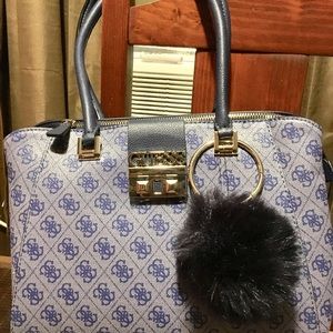 New Guess blue tote medium handbag